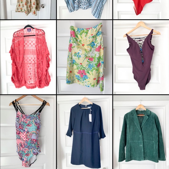 Fourteenth & 9th Gray and White Stripe Off The Shoulder Top Size Medium - Picture 8 of 8